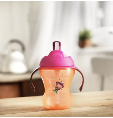 Bình ống hút Tommee Tippee 230ml có tay cầm