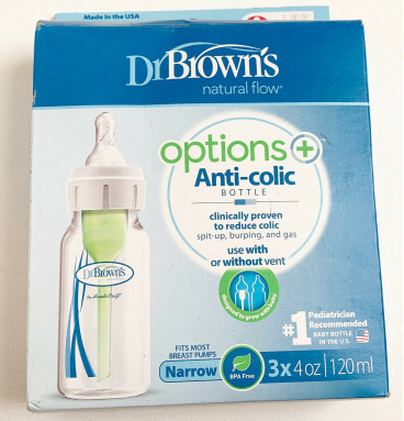 Set 3 bình sữa Dr Brown Option cổ hẹp 120ml