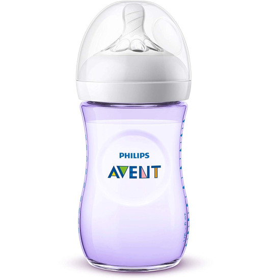 Bình sữa Avent Natural 260ml tím