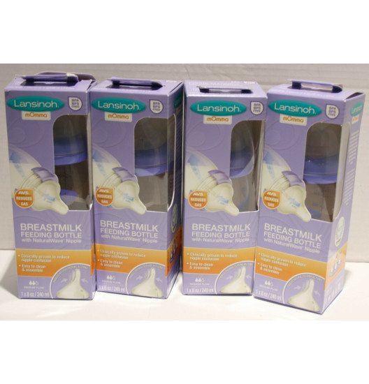 Bình sữa Lansinoh Momma 240ml hộp đơn