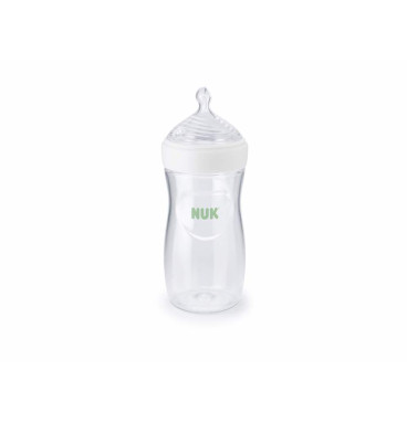 Bình sữa Nuk Simply Natural 270ml, trắng