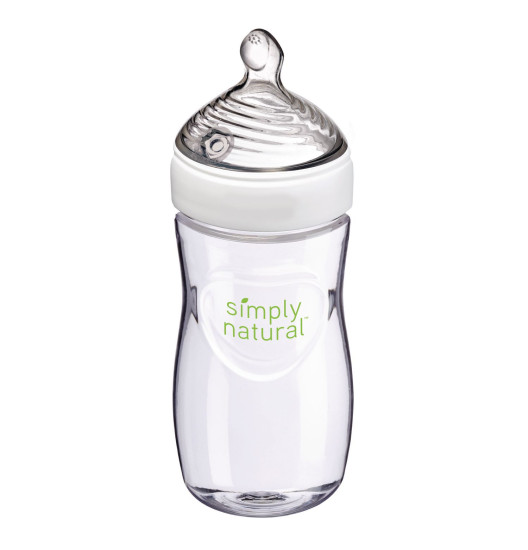 Bình sữa Nuk Simply Natural 270ml, trắng