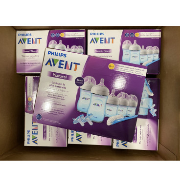Set 5 bình sữa Avent Natural, xanh