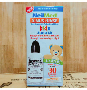 Bộ rửa mũi Neilmed trẻ em (1 bình 120ml + 30 gói muối)