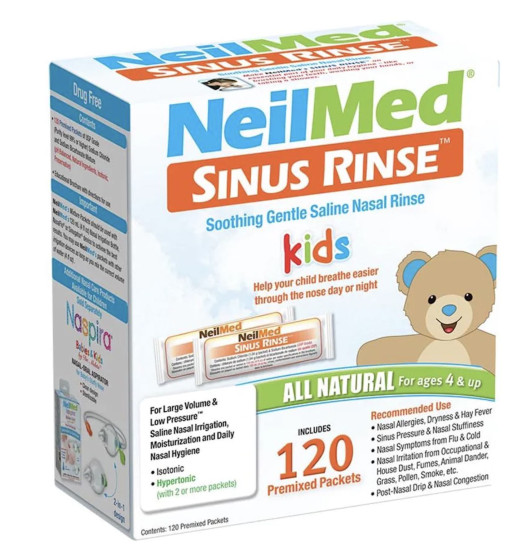 Muối rửa mũi Neilmed 120 gói dành cho trẻ em