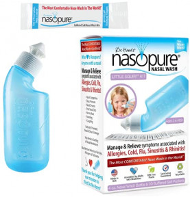 Bộ rửa mũi Nasopure trẻ em (1 bình 120ml + 20 gói muối)