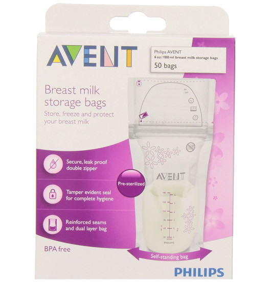 Hộp 50 túi trữ sữa Avent