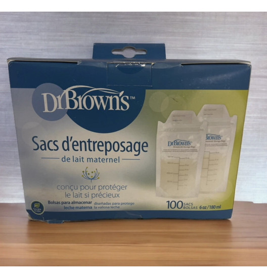 Túi trữ sữa Dr Brown 100 túi 180ml