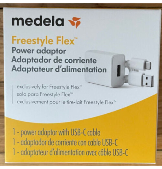 Dây nguồn và cốc sạc Medela Freestyle Flex