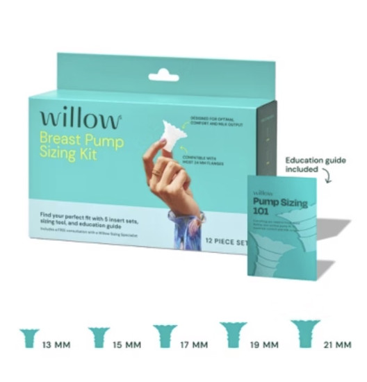 Phụ kiện máy hút sữa Willow - set 10 insert